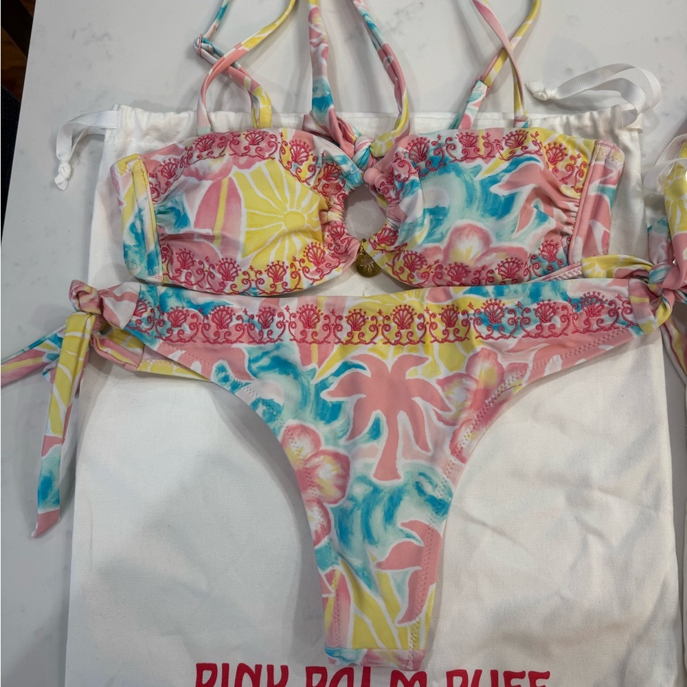 Pink Palm Puff Bikini!  Sold out on the website